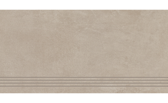 Stufe Rillenplatte beige 30 x 60 cm